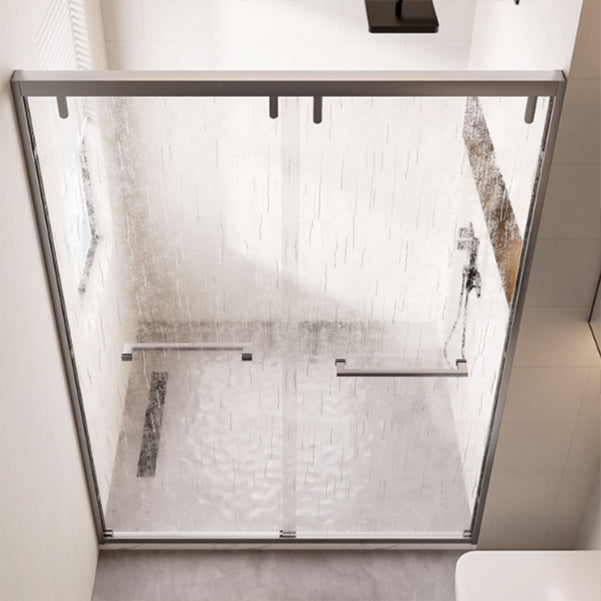 Simple In-line Shower Door Glass and Metal Bathroom Shower Bath Door