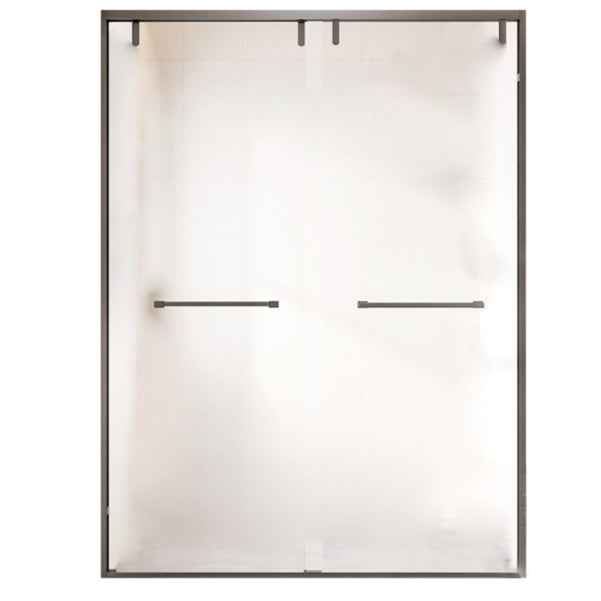 Simple In-line Shower Door Glass and Metal Bathroom Shower Bath Door