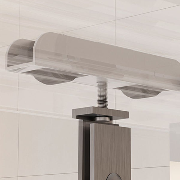 Simple In-line Shower Door Glass and Metal Bathroom Shower Bath Door