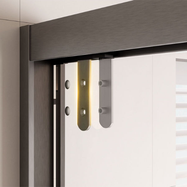 Simple In-line Shower Door Glass and Metal Bathroom Shower Bath Door