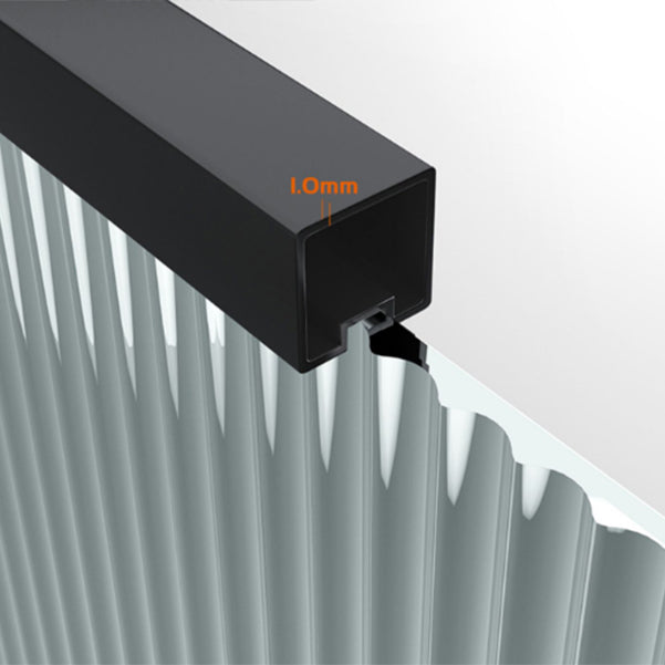 Metal and Glass Shower Door Simple Inline Black Shower Bath Door