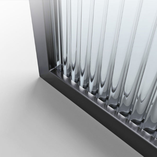 Metal and Glass Shower Door Simple Inline Black Shower Bath Door