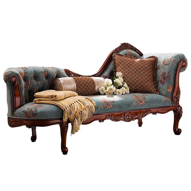 Traditional Chaise Lounge Couch Bedroom Living Room Chaise with Button Tufted