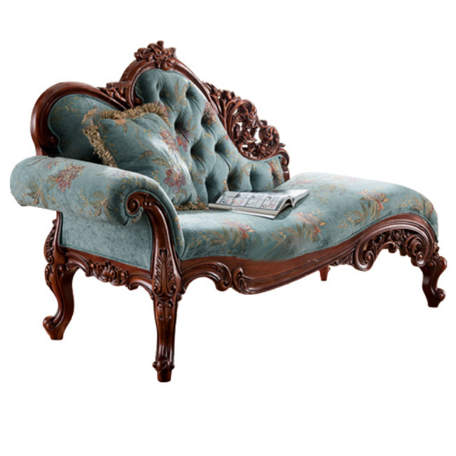Traditional Chaise Lounge Couch Bedroom Living Room Chaise with Button Tufted
