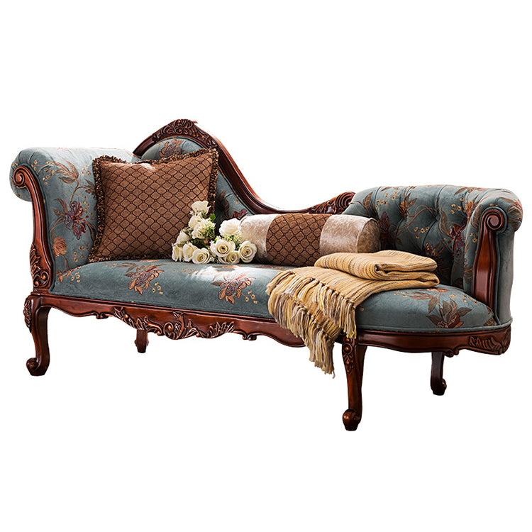 Traditional Chaise Lounge Couch Bedroom Living Room Chaise with Button Tufted