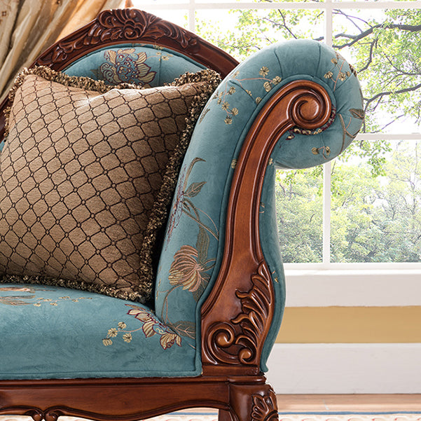 Traditional Chaise Lounge Couch Bedroom Living Room Chaise with Button Tufted