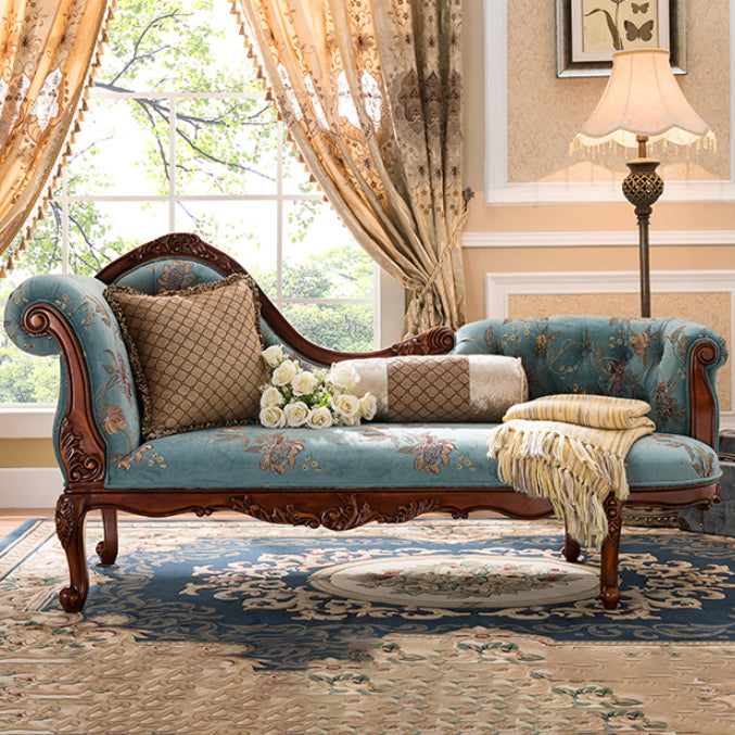 Traditional Chaise Lounge Couch Bedroom Living Room Chaise with Button Tufted