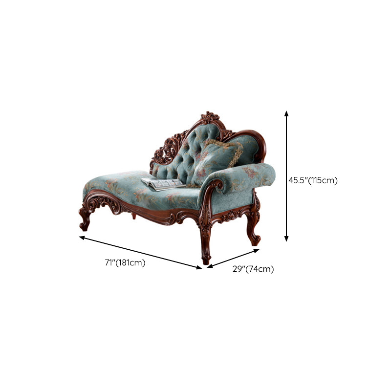 Traditional Chaise Lounge Couch Bedroom Living Room Chaise with Button Tufted
