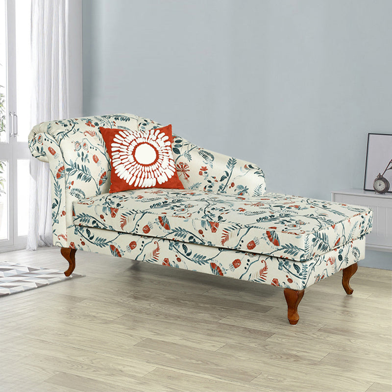 Modern Style Living Room Chaise Rolled Arms Upholstered Chaise