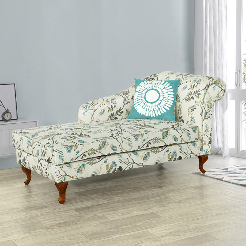 Modern Style Living Room Chaise Rolled Arms Upholstered Chaise