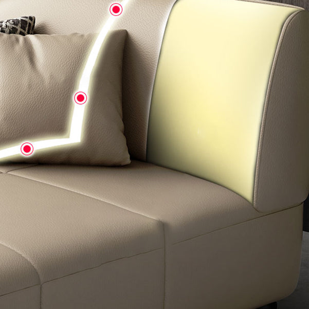 Modern Faux Leather Chaise Living Room Upholstered Chaise Lounge