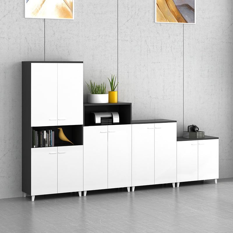 Contemporary File Cabinet Solid Wood Frame Lateral File Cabinet Office