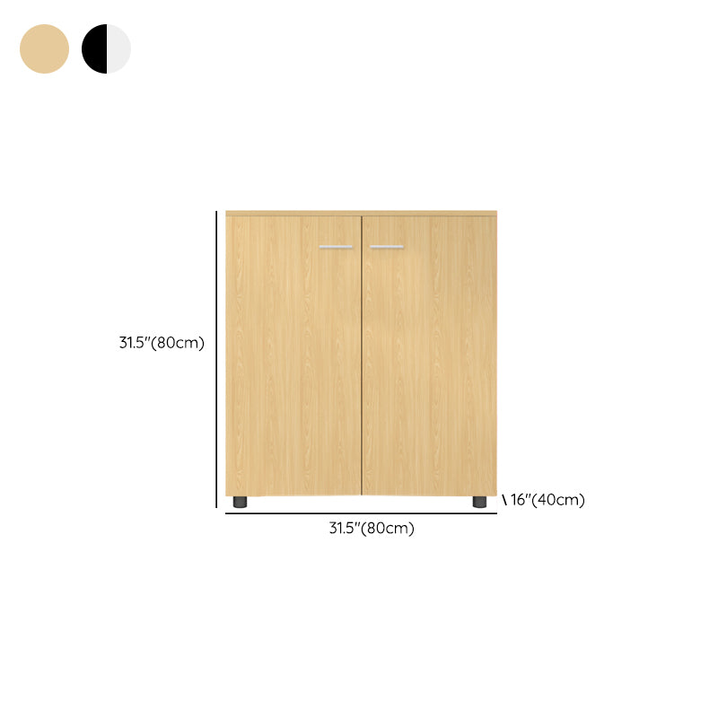 Contemporary File Cabinet Solid Wood Frame Lateral File Cabinet Office