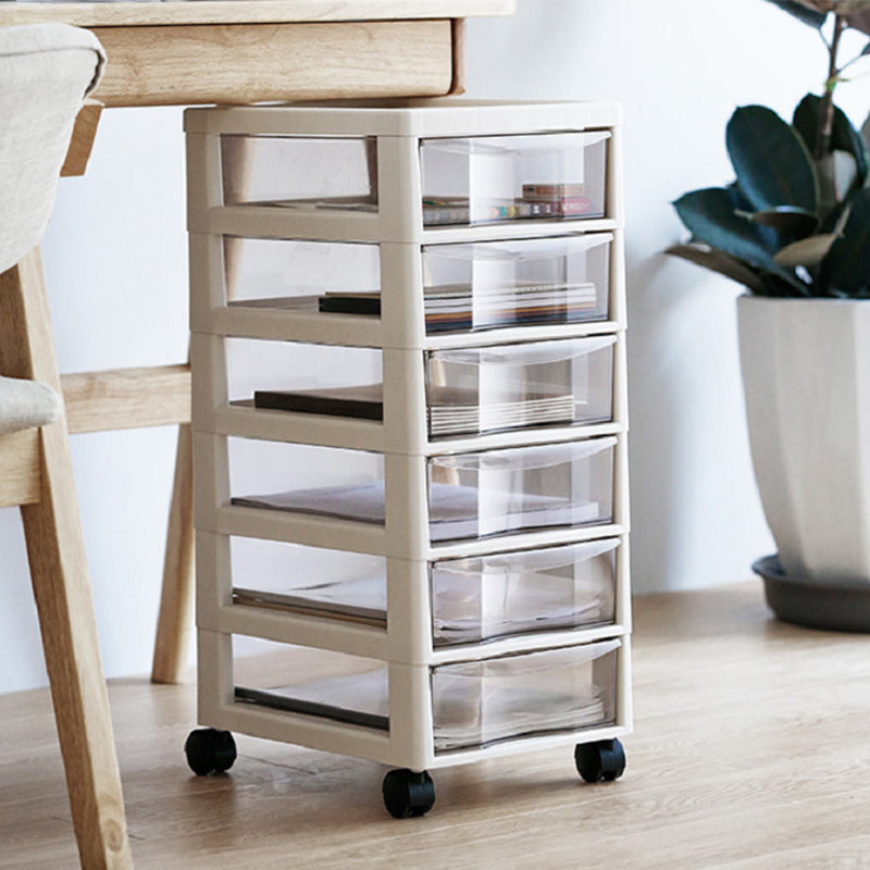 Modern Acrylic File Cabinet Plastic Acrylic File Cabinet with Wheels