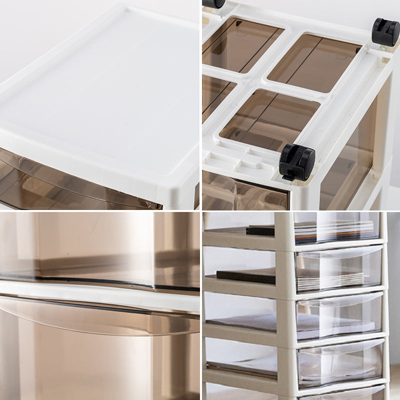 Modern Acrylic File Cabinet Plastic Acrylic File Cabinet with Wheels