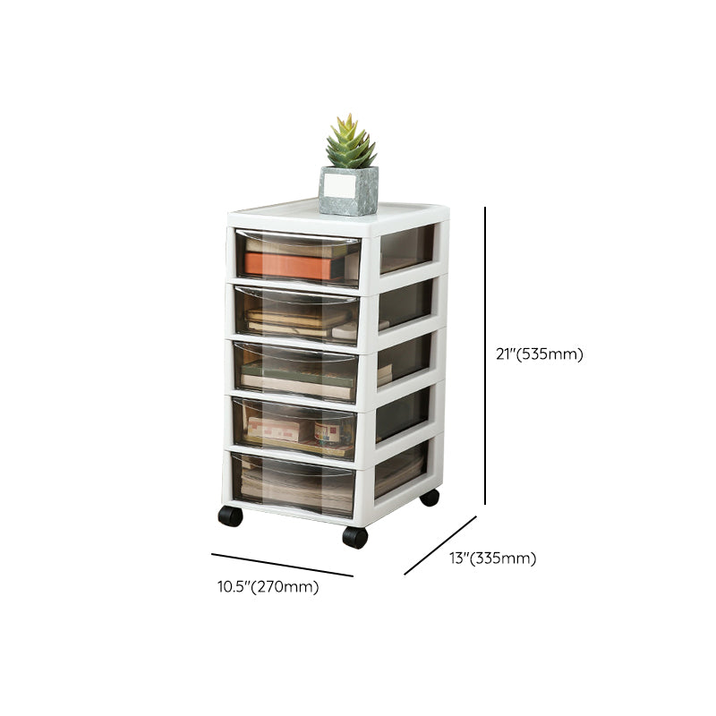 Modern Acrylic File Cabinet Plastic Acrylic File Cabinet with Wheels