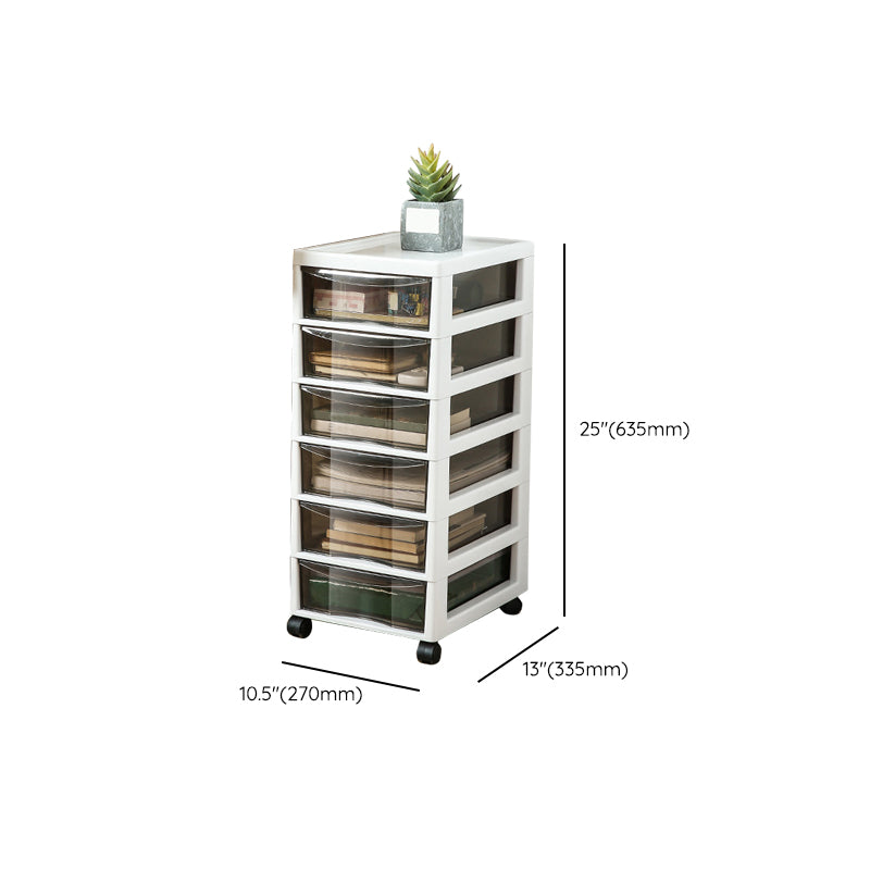 Modern Acrylic File Cabinet Plastic Acrylic File Cabinet with Wheels
