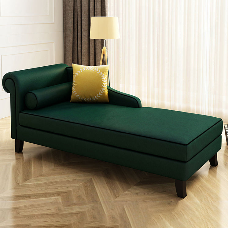 Modern Style Upholstered Chaise Living Room Round Arms Chaise