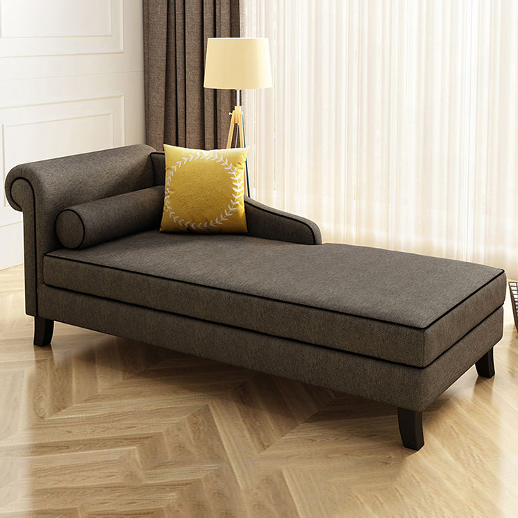 Modern Style Upholstered Chaise Living Room Round Arms Chaise