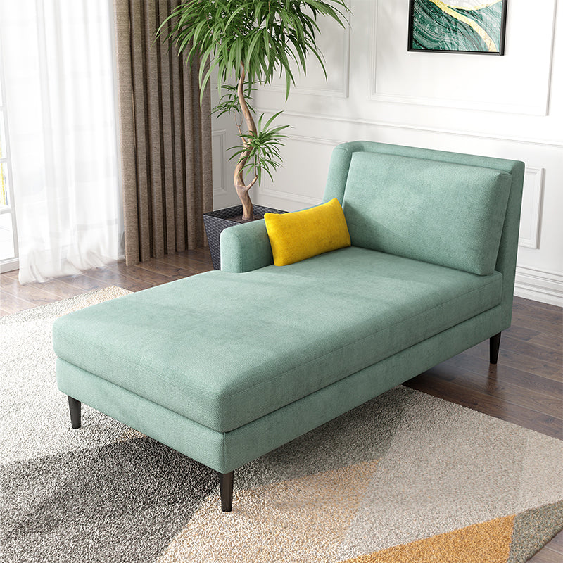 Modern Style Upholstered Chaise Living Room Square Arms Chaise
