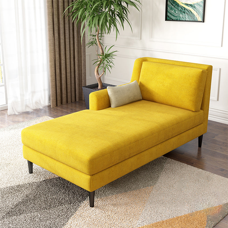 Modern Style Upholstered Chaise Living Room Square Arms Chaise