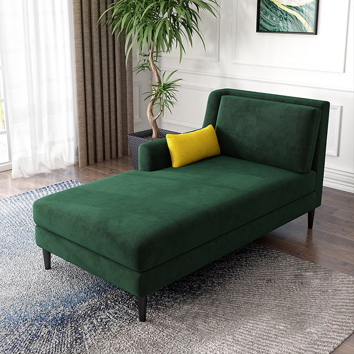 Modern Style Upholstered Chaise Living Room Square Arms Chaise
