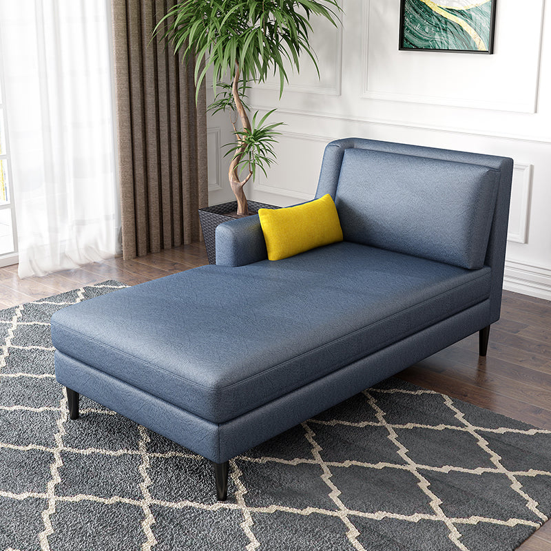 Modern Style Upholstered Chaise Living Room Square Arms Chaise