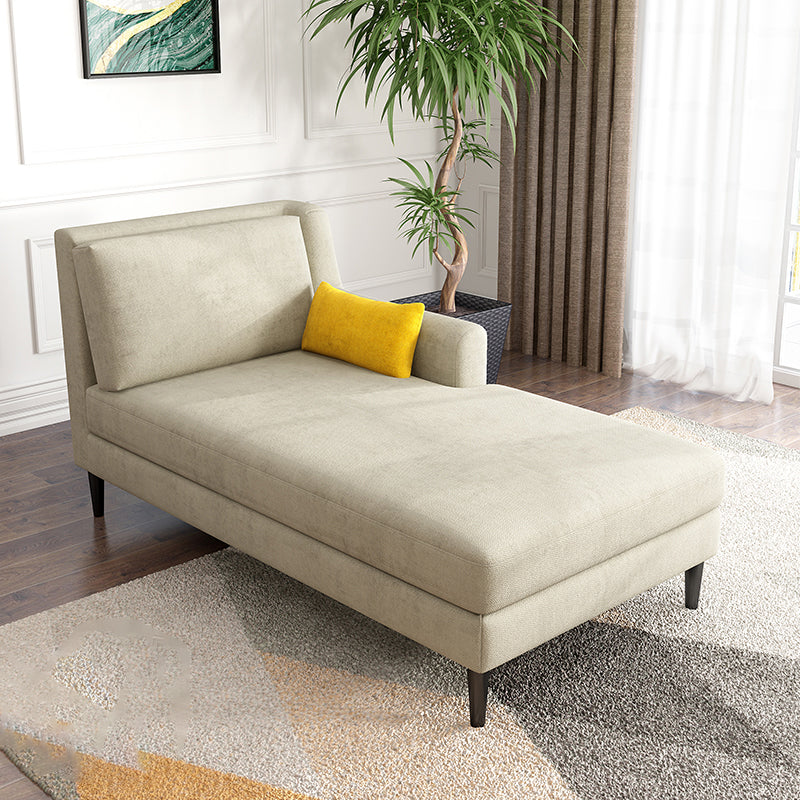 Modern Style Upholstered Chaise Living Room Square Arms Chaise