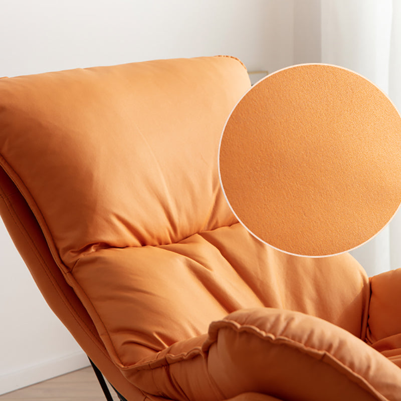 Rocking Chair Fabric Houndstooth Scratch Resistant Rocking Chair with Ottoman