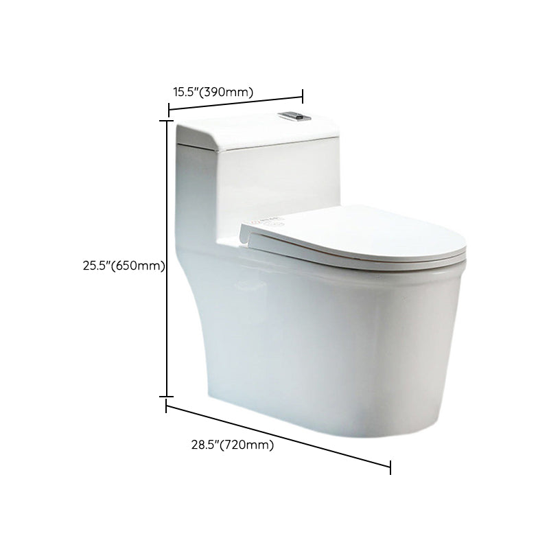 Traditional 1-Piece Toilet Bowl Floor Mounted Urine Toilet for Bathroom