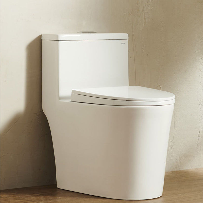 Traditional Toilet Bowl All-In-One Floor Mounted Siphon Jet Toilet