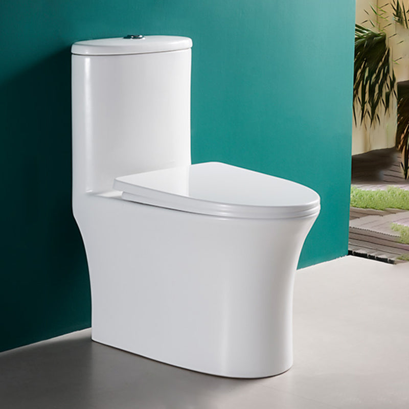Traditional Toilet Bowl All-In-One Floor Mounted Siphon Jet Toilet