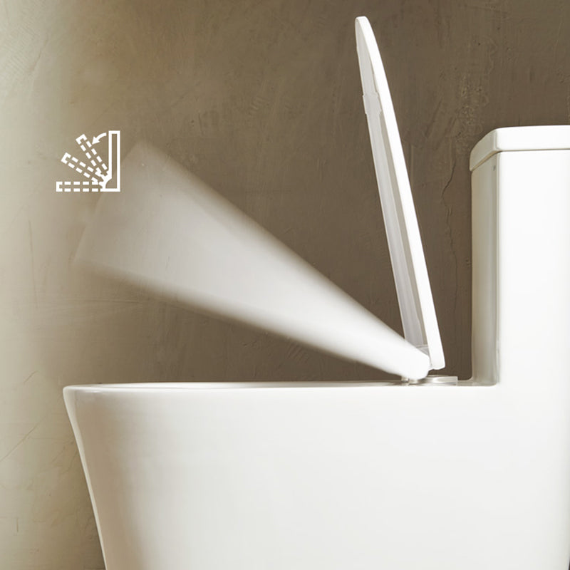 Traditional Toilet Bowl All-In-One Floor Mounted Siphon Jet Toilet