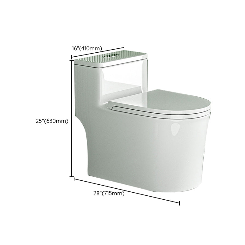 Traditional Toilet Bowl All-In-One Floor Mounted Siphon Jet Toilet