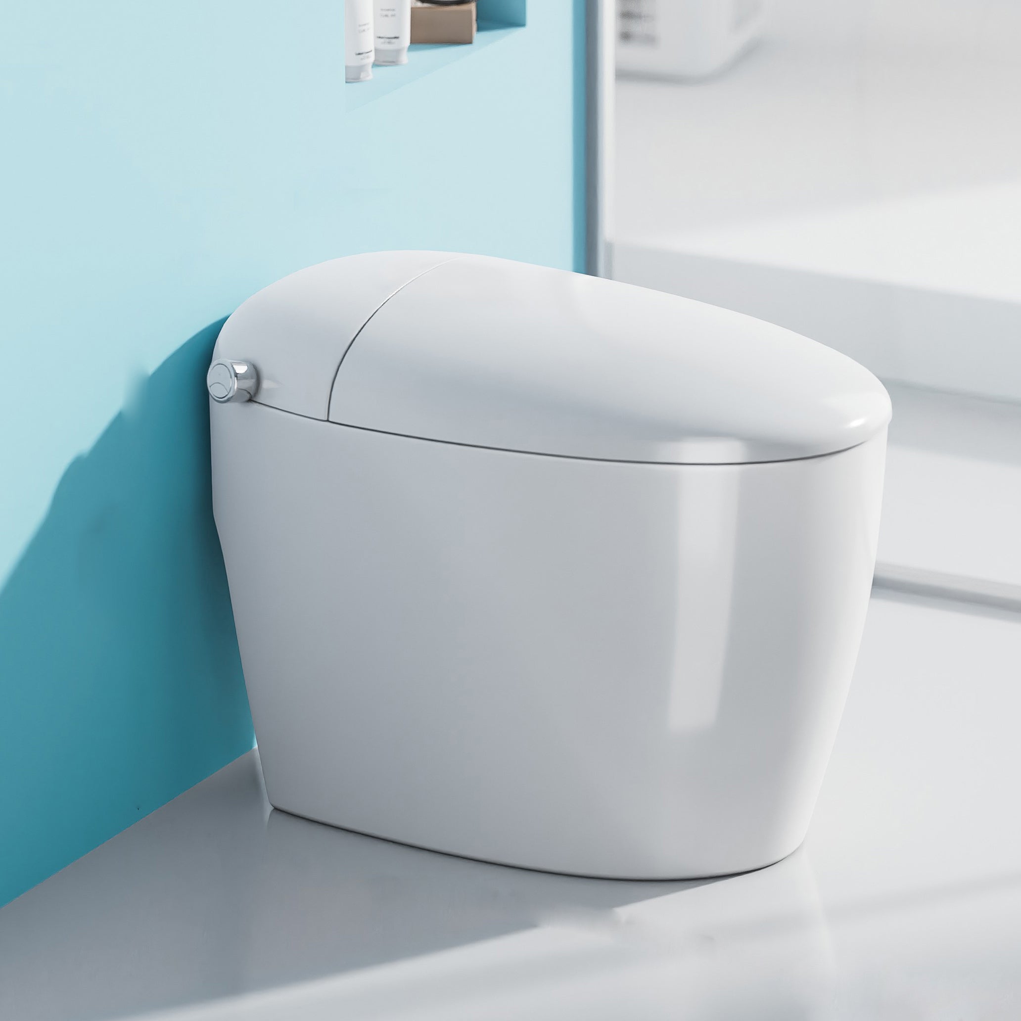 Modern Concealed Tank Urine Toilet One Piece Floor Mount Toilet Bowl with Seat