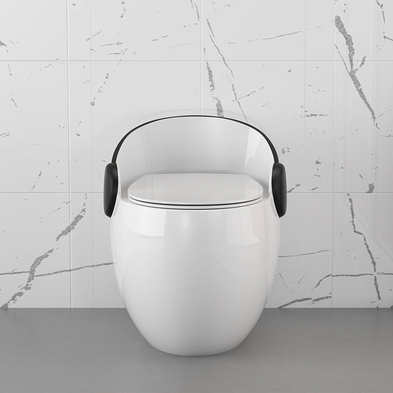 Modern All-In-One Flush Toilet Floor Mounted Porcelain Siphon Jet Toilet Bowl