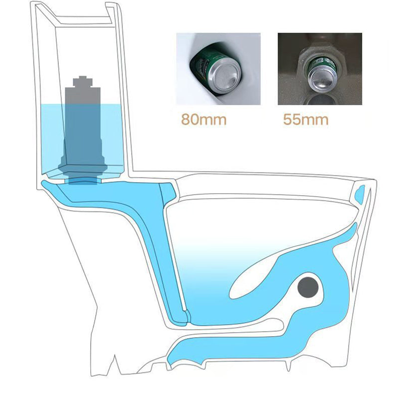Contemporary One Piece Toilet Bowl Floor Mounted Urine Toilet for Bathroom