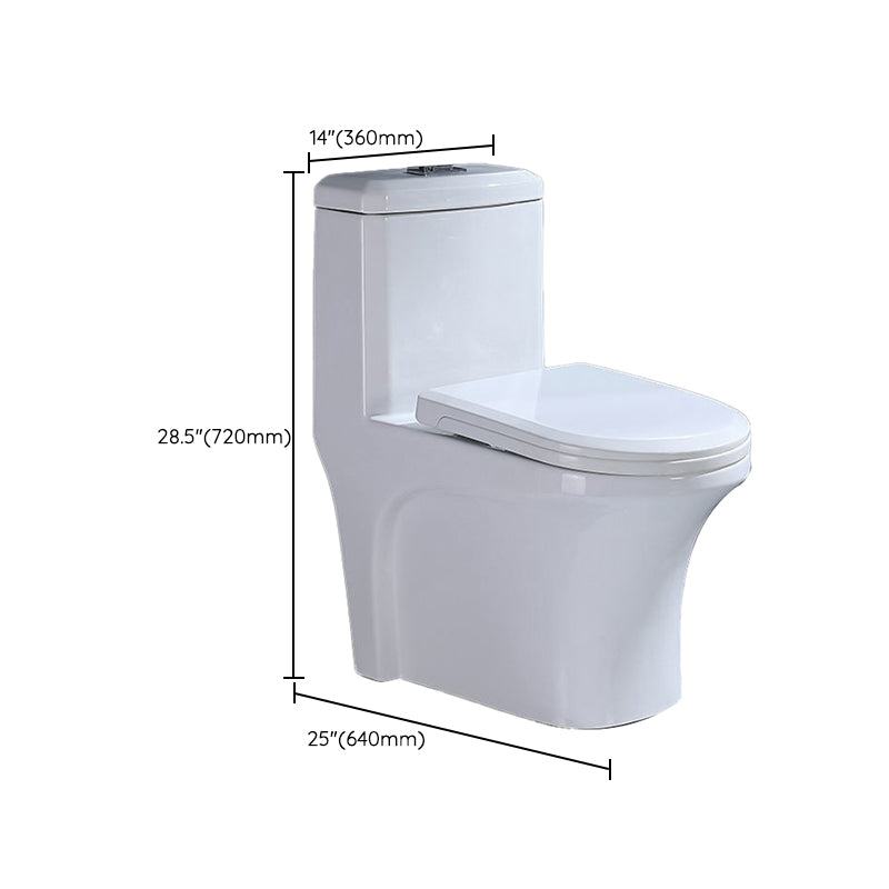 Contemporary One Piece Toilet Bowl Floor Mounted Urine Toilet for Bathroom