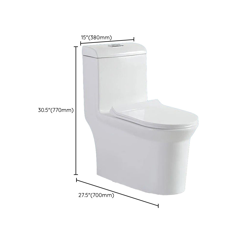 Contemporary One Piece Toilet Bowl Floor Mounted Urine Toilet for Bathroom