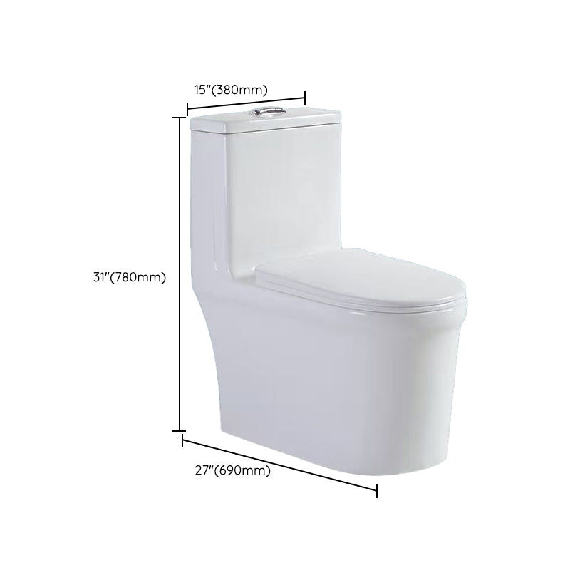 Contemporary One Piece Toilet Bowl Floor Mounted Urine Toilet for Bathroom
