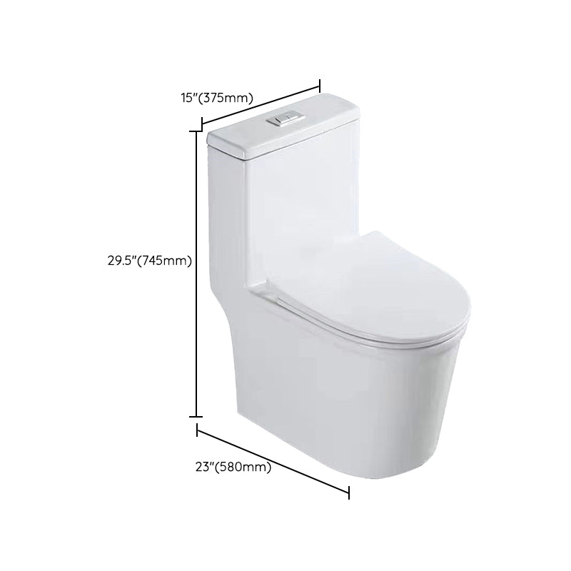 Contemporary One Piece Toilet Bowl Floor Mounted Urine Toilet for Bathroom