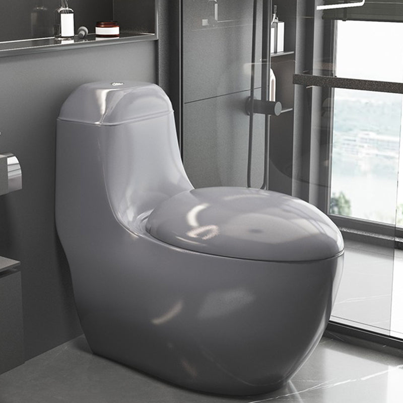 Modern Flush Toilet All-In-One Floor Mounted Porcelain Siphon Jet Urine Toilet