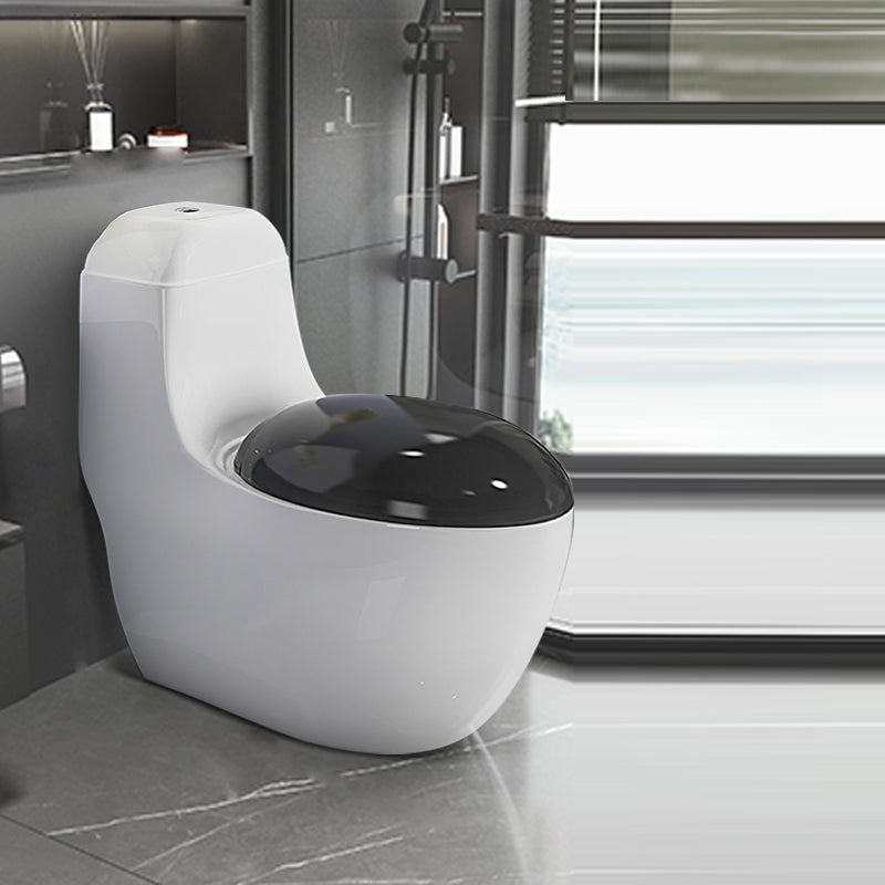 Modern Flush Toilet All-In-One Floor Mounted Porcelain Siphon Jet Urine Toilet