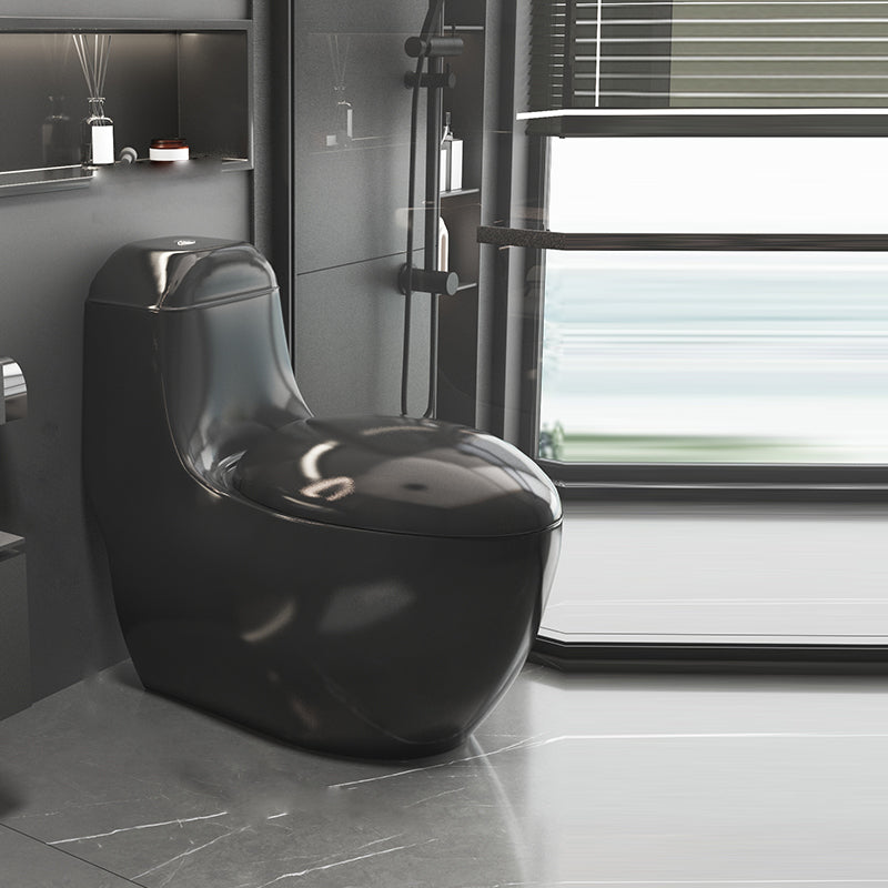 Modern Flush Toilet All-In-One Floor Mounted Porcelain Siphon Jet Urine Toilet