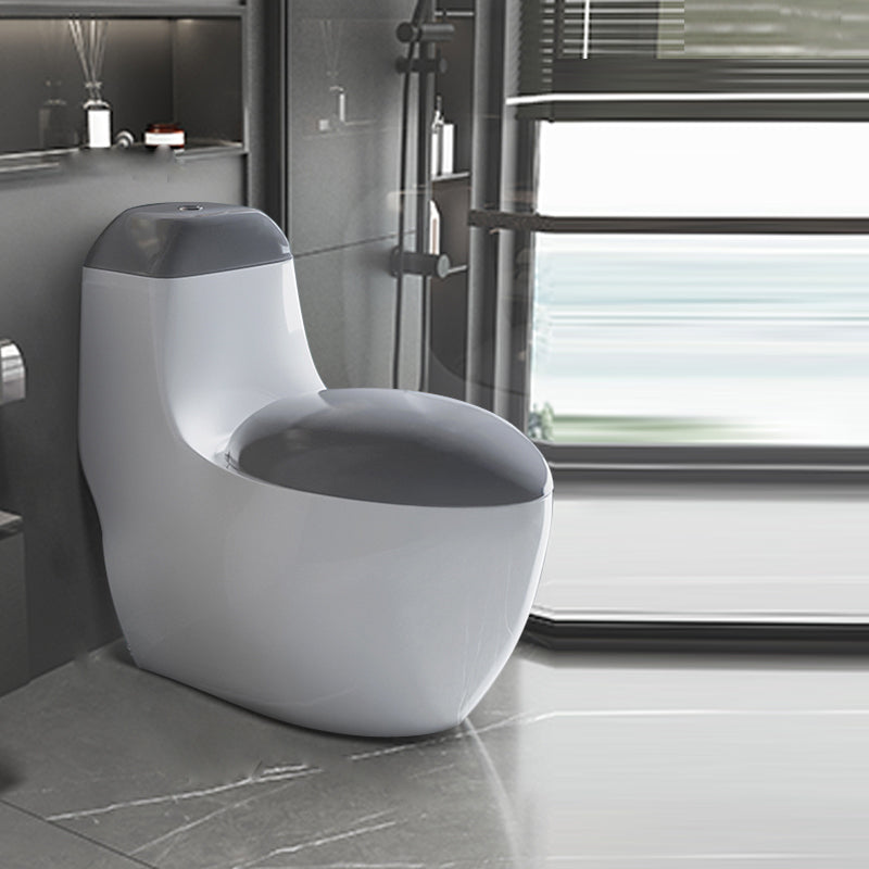 Modern Flush Toilet All-In-One Floor Mounted Porcelain Siphon Jet Urine Toilet