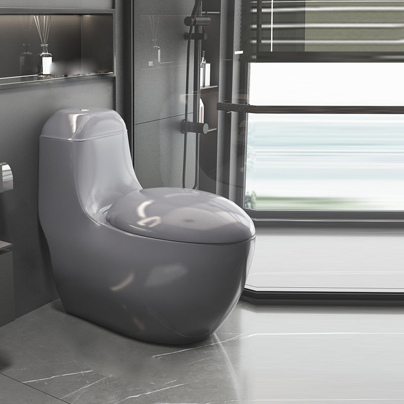 Modern Flush Toilet All-In-One Floor Mounted Porcelain Siphon Jet Urine Toilet