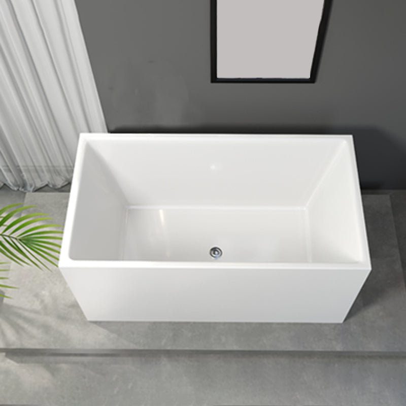 Soaking Bathtub Antique Finish Freestanding Back to Wall Bath Tub