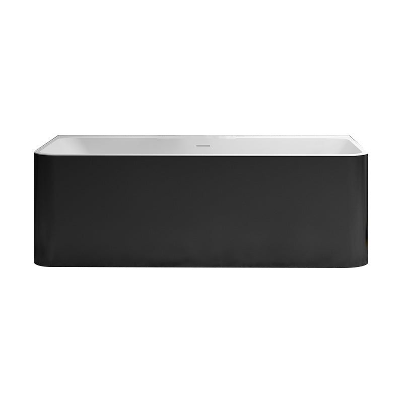 Stone Rectangular Soaking Bathtub Antique Finish Back to Wall Bath Tub
