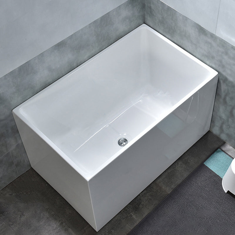 Soaking Acrylic Bathtub Antique Finish Back to Wall Bath Tub
