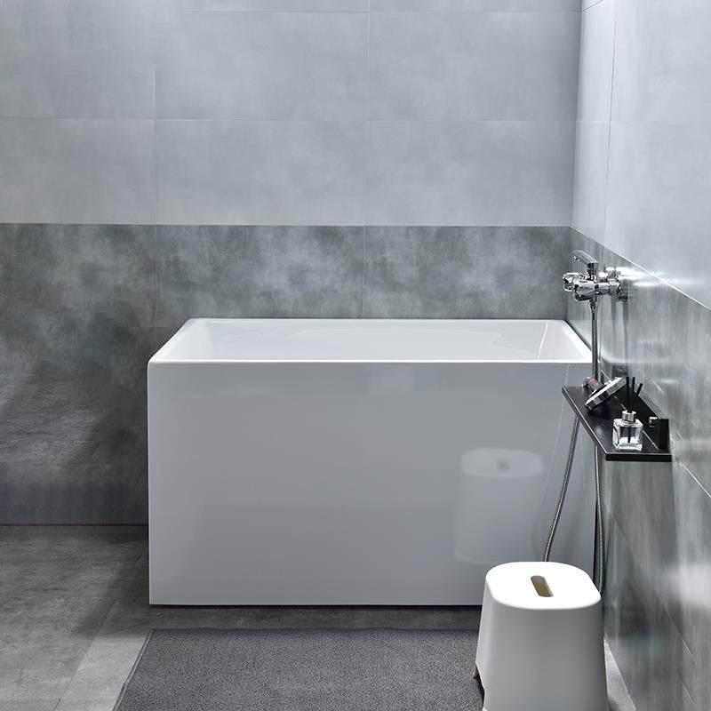 Soaking Acrylic Bathtub Antique Finish Back to Wall Bath Tub